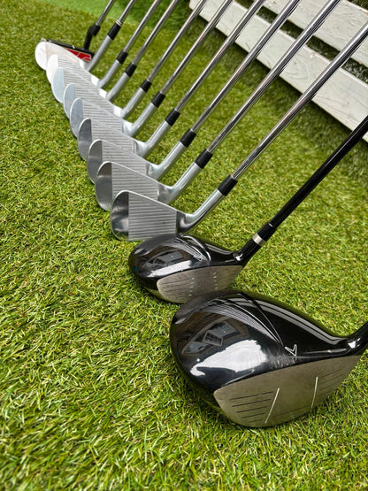 Callaway X Forged Irons, Callaway Warbird Woods, Cleveland CG16 Wedge & TaylorMade Cart Bag