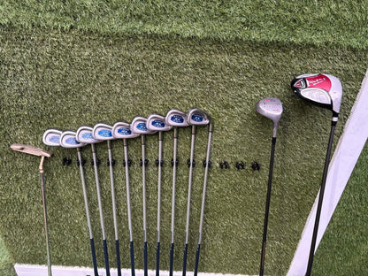 Full Golf Set | Adam RX Graphite Irons + Ben Sayers MX1 Driver + TaylorMade 5 Wood + Memphis LX Putter + Dunlop Stand Bag £120.00