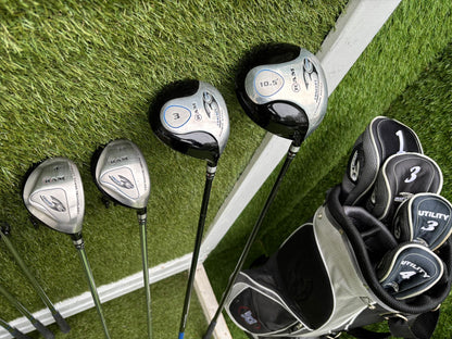 RAM Concept SG Full Golf Set 5–SW + 460cc Driver, Hybrids, Putter & Cart Bag