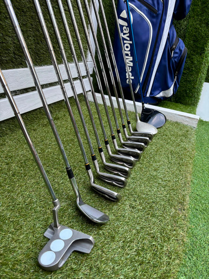 PowerBilt TPS 7.0 Irons, Cobra Driver, Slazenger 3 Wood & TaylorMade Cart Bag – Complete Golf Package