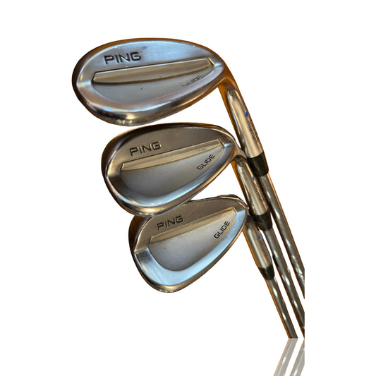 Ping Glide Wedge Set 50 54 58 Degree Stunning Reg Flex Recently Fitted Grips