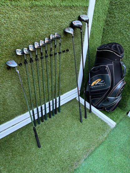 Walter Hagen Haig-Ultra 3–PW Golf Set – Hippo Driver, Wilson & Ben Sayers Woods, Wilson Putter & PowaKaddy Bag