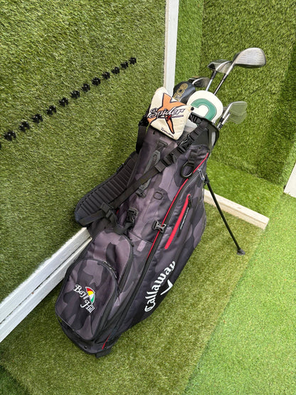 Titleist DTR Oversize Irons, PING G2 Fairway Wood & Callaway Stand Bag Golf Set