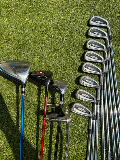 Titleist DCI 762 Irons, Cobra Driver, Odyssey White Ice Teron & Titleist Stars & Stripes Cart Bag