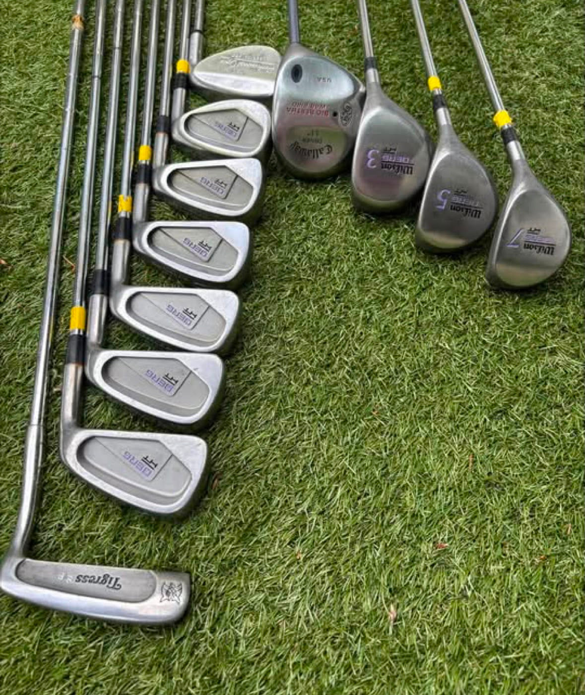 Wilson Berg HT Ladies Golf Set with Callaway Big Bertha War Bird Driver & Cart Bag Free P&P