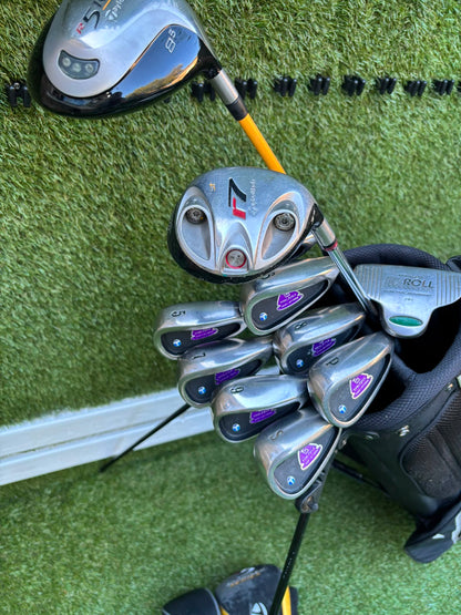 John Letters Graphite Irons, TaylorMade Driver, TaylorMade r7 Wood, EZROLL Putter & Nike Stand Bag