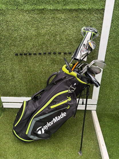 Callaway GBB Epic Adjustable Driver + TaylorMade Burner Irons (4–SW) + Ping i15 Hybrid + r7 Draw 5 Wood + Odyssey Marxman Putter