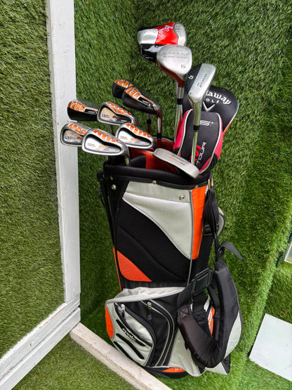 Hippo XXL Golf Set with Callaway FT-i Draw Driver, TaylorMade Rescue & Hex Stand Bag