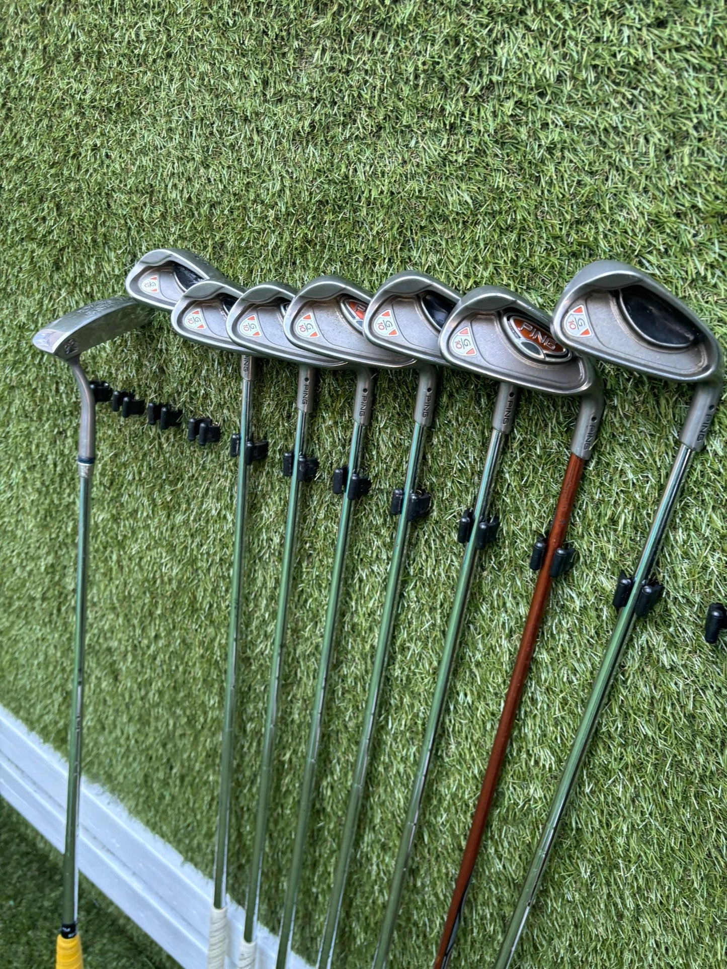 🔥 Ping G10 Irons (5–SW) + Cobra Driver + Ping G15 3 Wood + TaylorMade Hybrid + PowaKaddy Dri Waterproof Bag