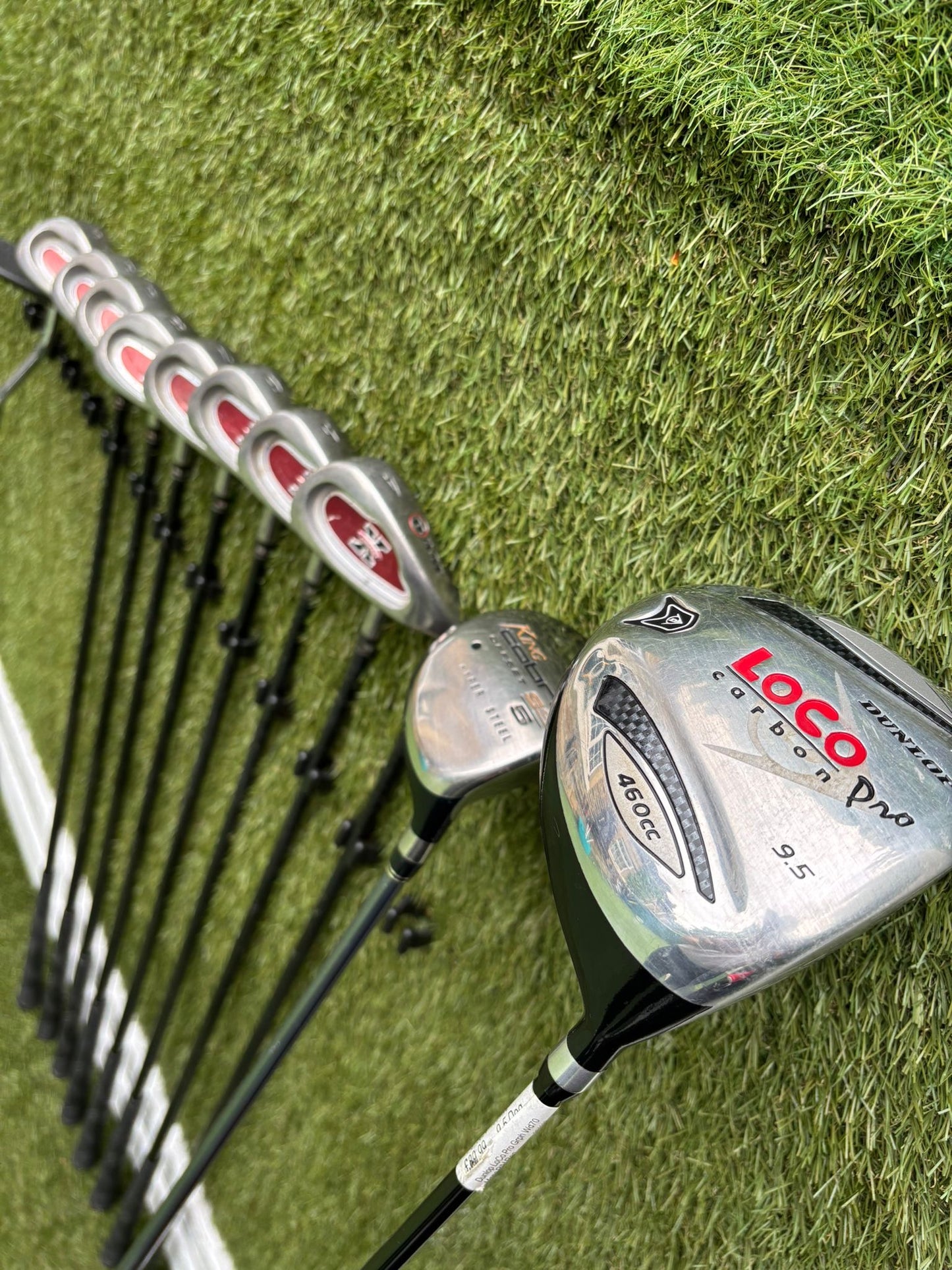 RAM X Concept Graphite Irons, Cobra SS 5 Wood & Dunlop Stand Bag Golf Set