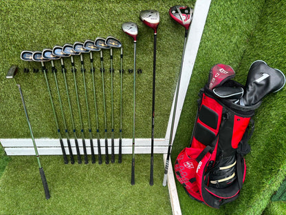 Wilson ProStaff Oversize Irons, Wilson Staff D300 Driver, Wilson Deep Red Woods & Wilson Stand Bag