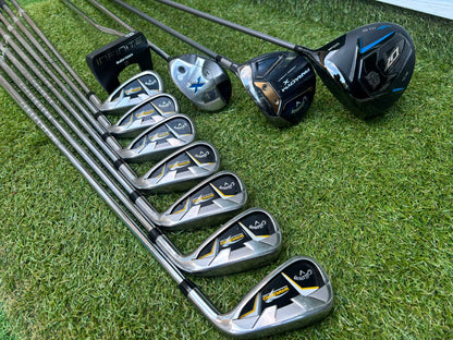 Callaway Irons, Wilson D9 Driver, Callaway Paradym X 3 Wood, Callaway X Hybrid, Wilson Infinite Putter & OUUL Premium Stand Bag