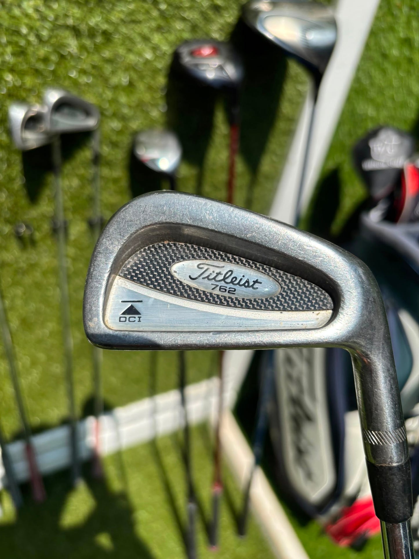 Titleist DCI 762 Irons, Cobra Driver, Odyssey White Ice Teron & Titleist Stars & Stripes Cart Bag