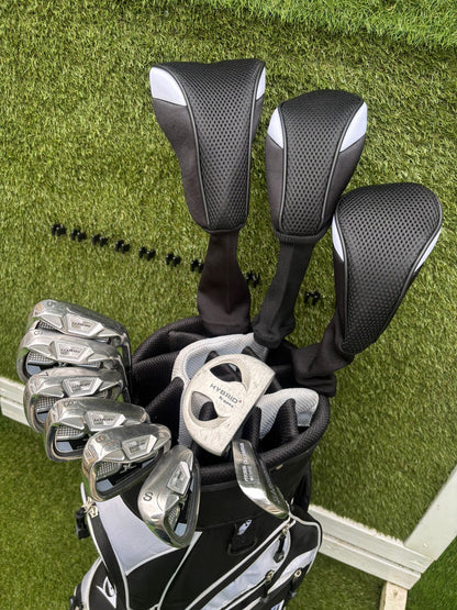 John Letters Swingmaster Irons + Dunlop Tour Woods + Hippo Putter + Dunlop Cart Bag – 11 Clubs