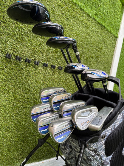 Cobra FLY-XL Complete Golf Set, Matching Woods, Hybrids, Irons & Cobra Ultralight Pro Stand Bag