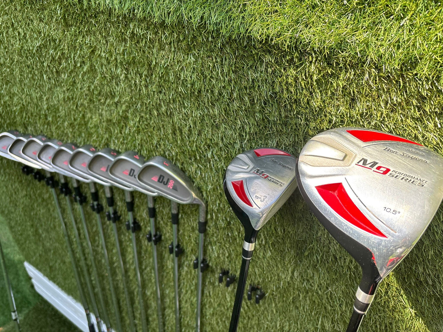 Howson DJ 200 Oversize Irons 3-SW + Ben Sayers M9 Woods & New Benross Bag