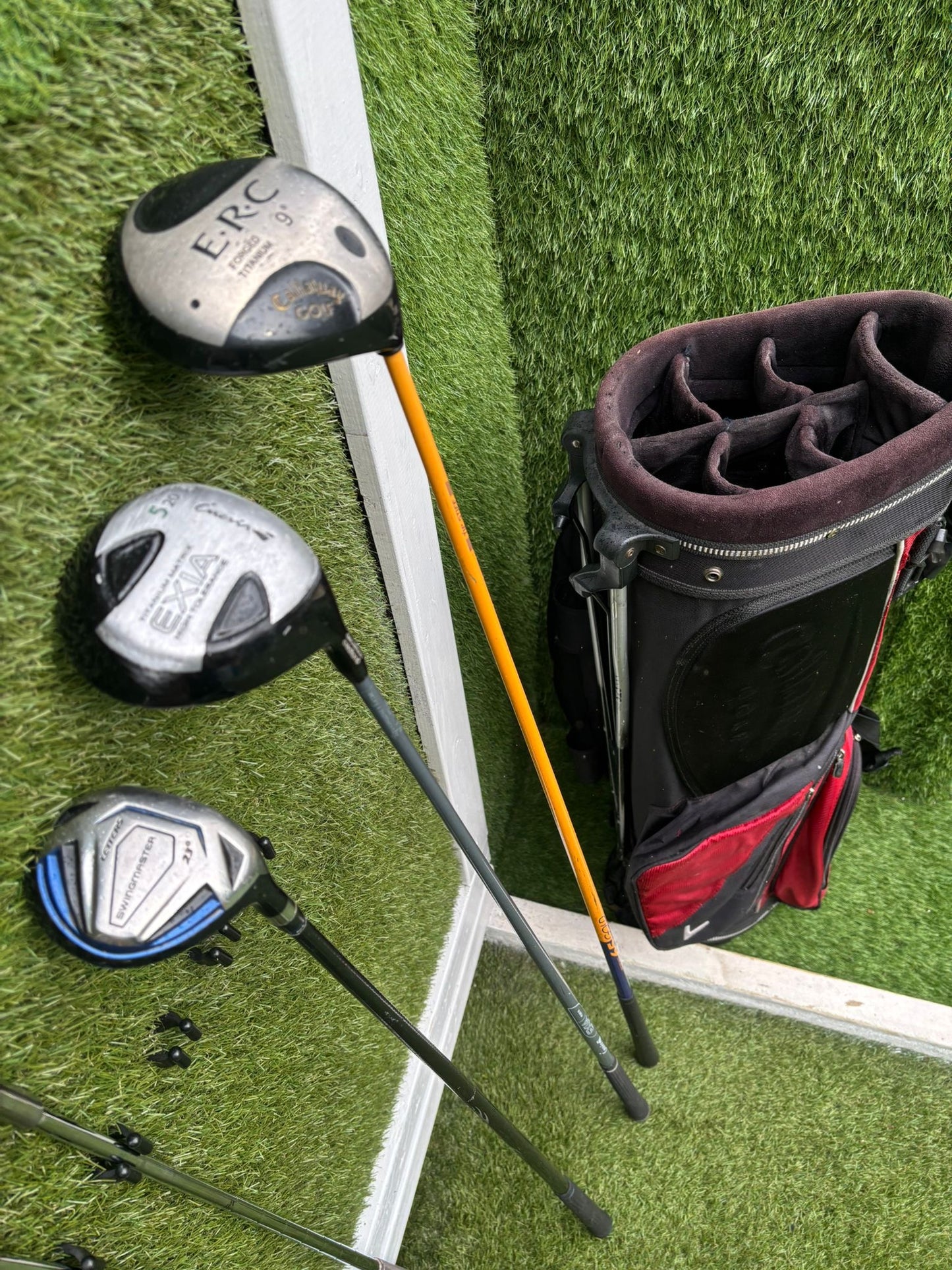 Golf Set – EEE 3ZZZ Irons + Callaway ERC Driver + Hybrid + 5 Wood + Callaway Stand Bag