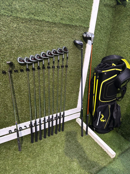 Grip It HT10 Oversize Set + Slazenger 460 Scorcher Driver + Woodworm Stand Bag (Like New)
£154.00 & Free Delivery