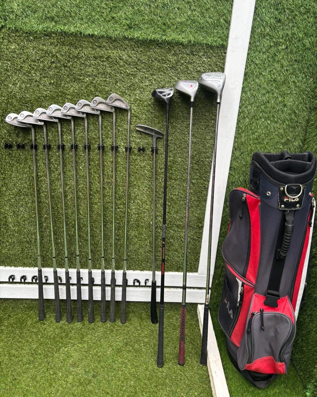 Ryder Mk 2 Irons + Donnay / Howson Woods + Putter + Bag – Full 12 Club Set £94.00 Free Delivery