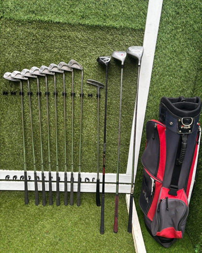 Ryder Mk 2 Irons + Donnay / Howson Woods + Putter + Bag – Full 12 Club Set £94.00 Free Delivery
