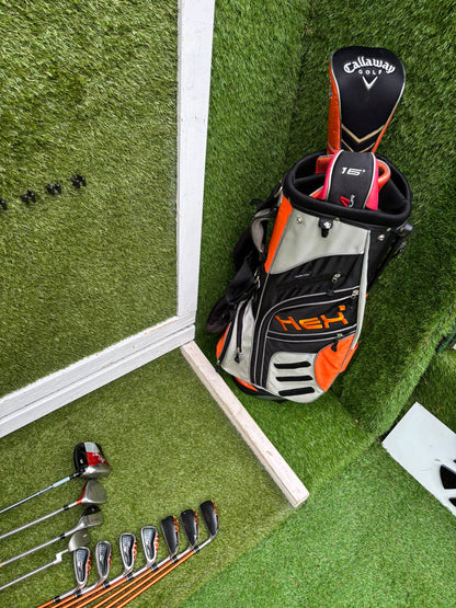 Hippo XXL Golf Set with Callaway FT-i Draw Driver, TaylorMade Rescue & Hex Stand Bag