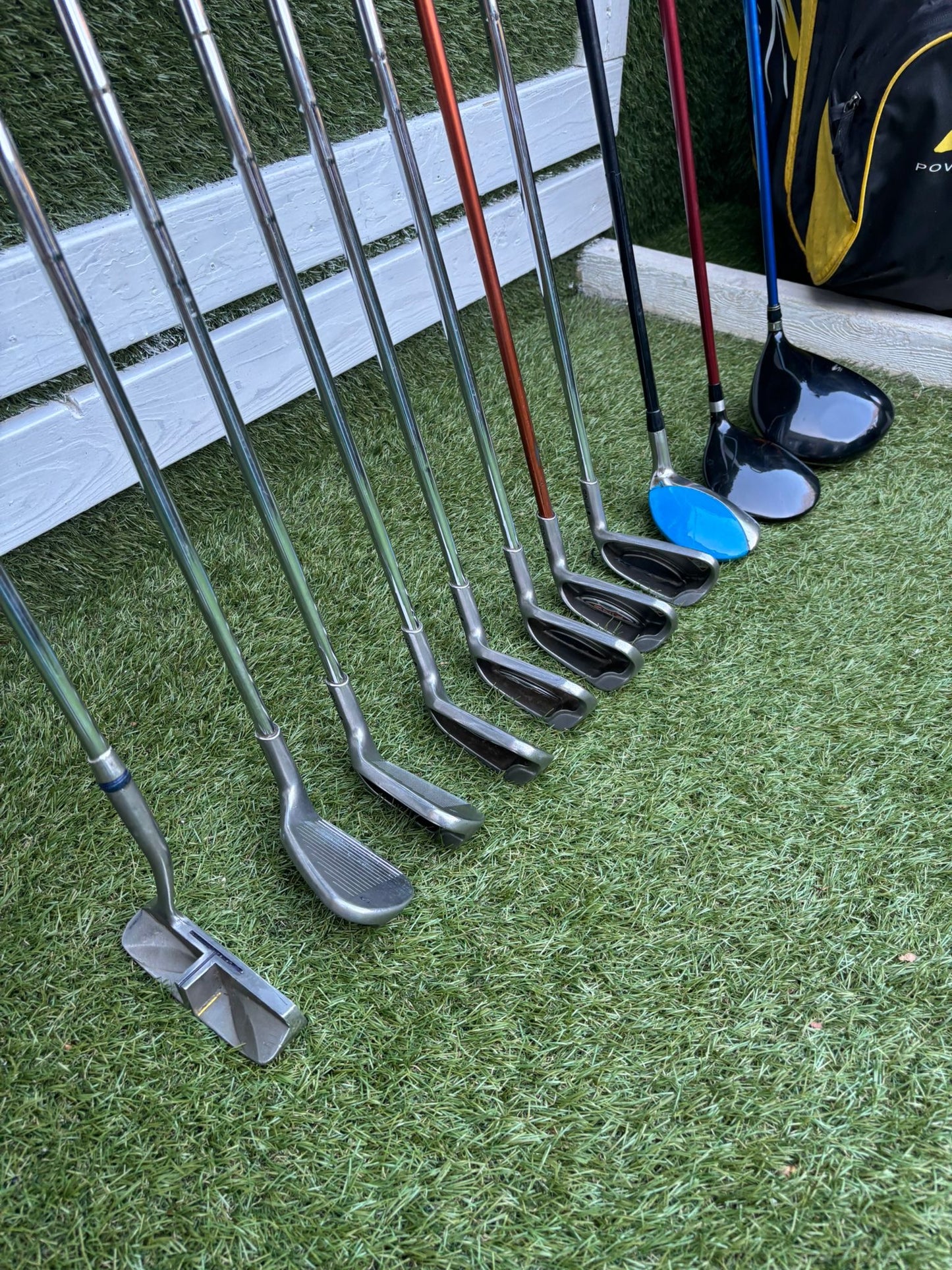 🔥 Ping G10 Irons (5–SW) + Cobra Driver + Ping G15 3 Wood + TaylorMade Hybrid + PowaKaddy Dri Waterproof Bag