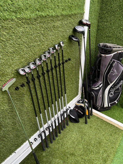 Dunlop MAX Irons + Wilson Deep Red Driver + St Andrews 3 Wood + Inesis Hybrid + Callaway Stand Bag – 13 Clubs