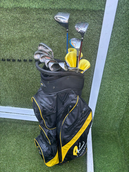 🔥 Ping G10 Irons (5–SW) + Cobra Driver + Ping G15 3 Wood + TaylorMade Hybrid + PowaKaddy Dri Waterproof Bag