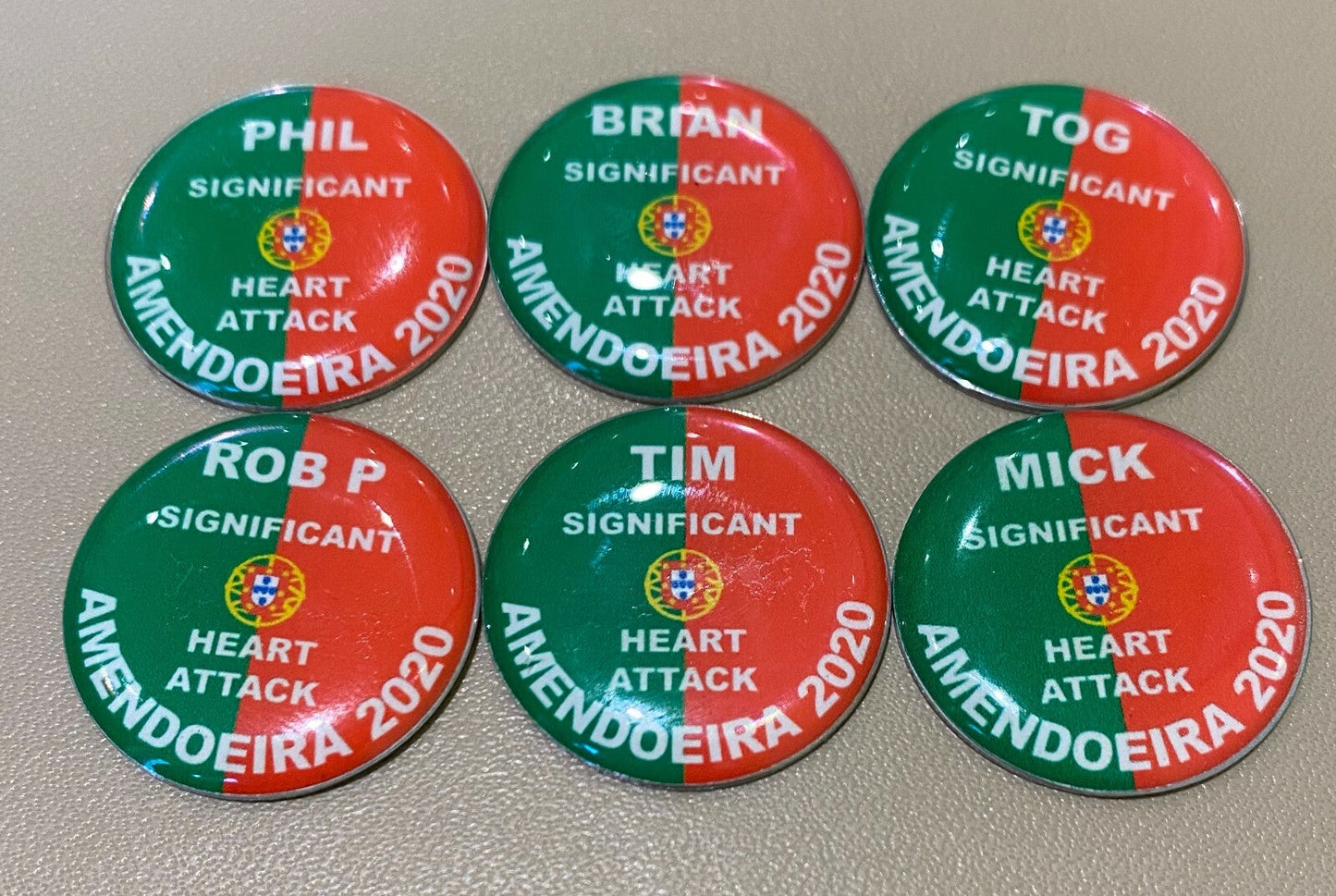 Personalised Golf Markers - Golf Society - Stag - Trips Away - Golf Da