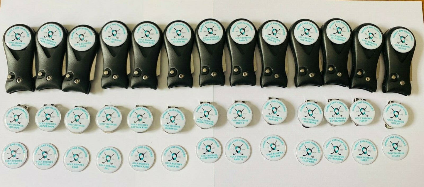 Personalised Golf Markers - Golf Society - Stag - Trips Away - Golf Da