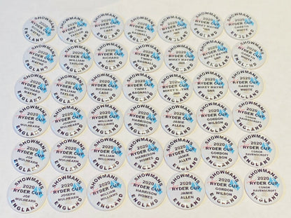 Personalised Golf Markers - Golf Society - Stag - Trips Away - Golf Da