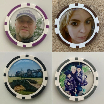 Personalised Poker Chips - Golf Society - Stag - Trips Away - Golf Day