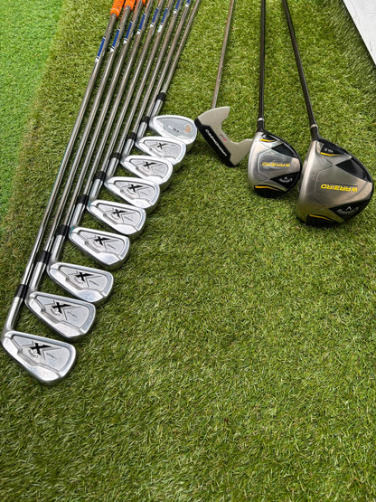 Callaway X Forged Irons, Callaway Warbird Woods, Cleveland CG16 Wedge & TaylorMade Cart Bag