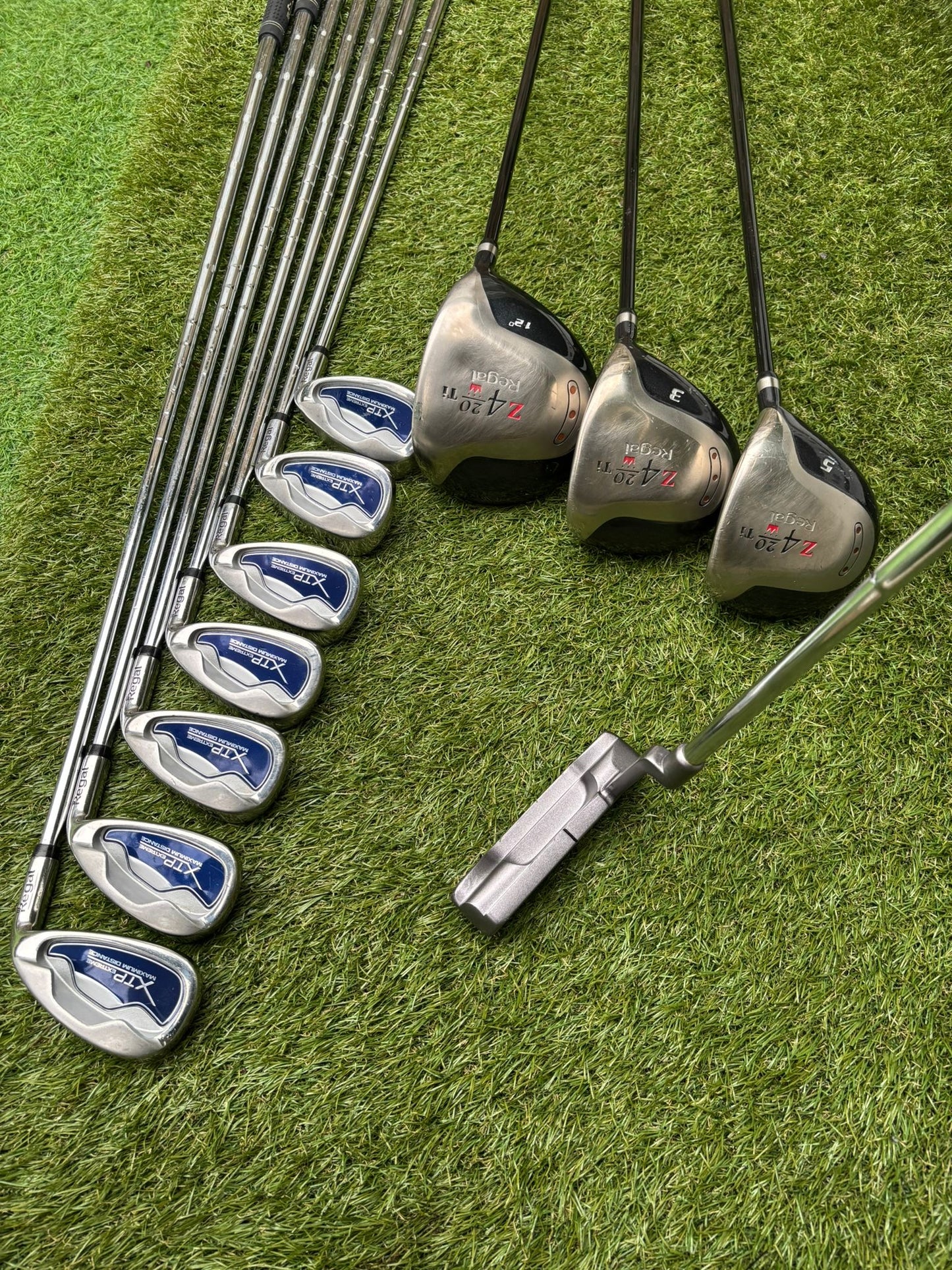 Regal Z4 Titanium Woods + XTP Irons + Nike Stand Bag – 11-Club Golf Set