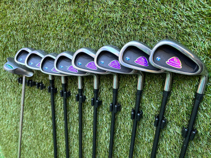 John Letters Graphite Irons, TaylorMade Driver, TaylorMade r7 Wood, EZROLL Putter & Nike Stand Bag