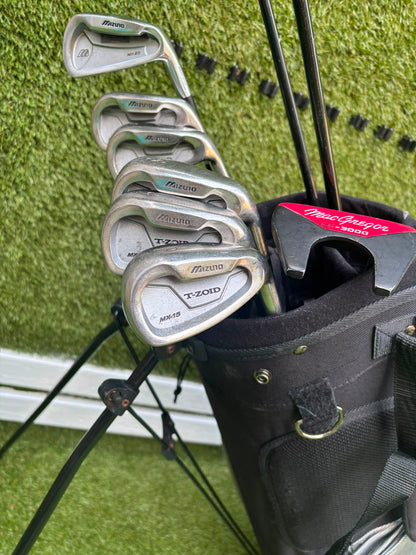 Mizuno T-Zoid / MX-23 Irons + Srixon ZR-800 Driver & W-302 3 Wood Golf Set
