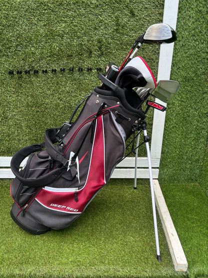 Wilson ProStaff HL Graphite Golf Set + Deep Red Woods & Wilson Deep Red Stand Bag