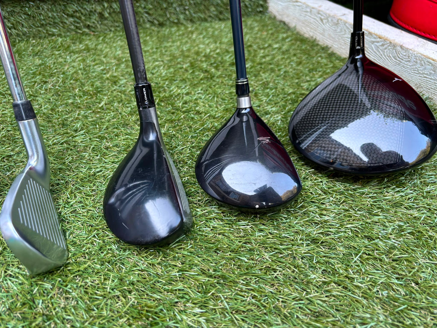 Callaway Apex DCB Irons, Mizuno Driver, Odyssey Lab Putter & TaylorMade Team Tour Cart Bag