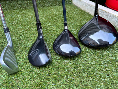 Callaway Apex DCB Irons, Mizuno Driver, Odyssey Lab Putter & TaylorMade Team Tour Cart Bag