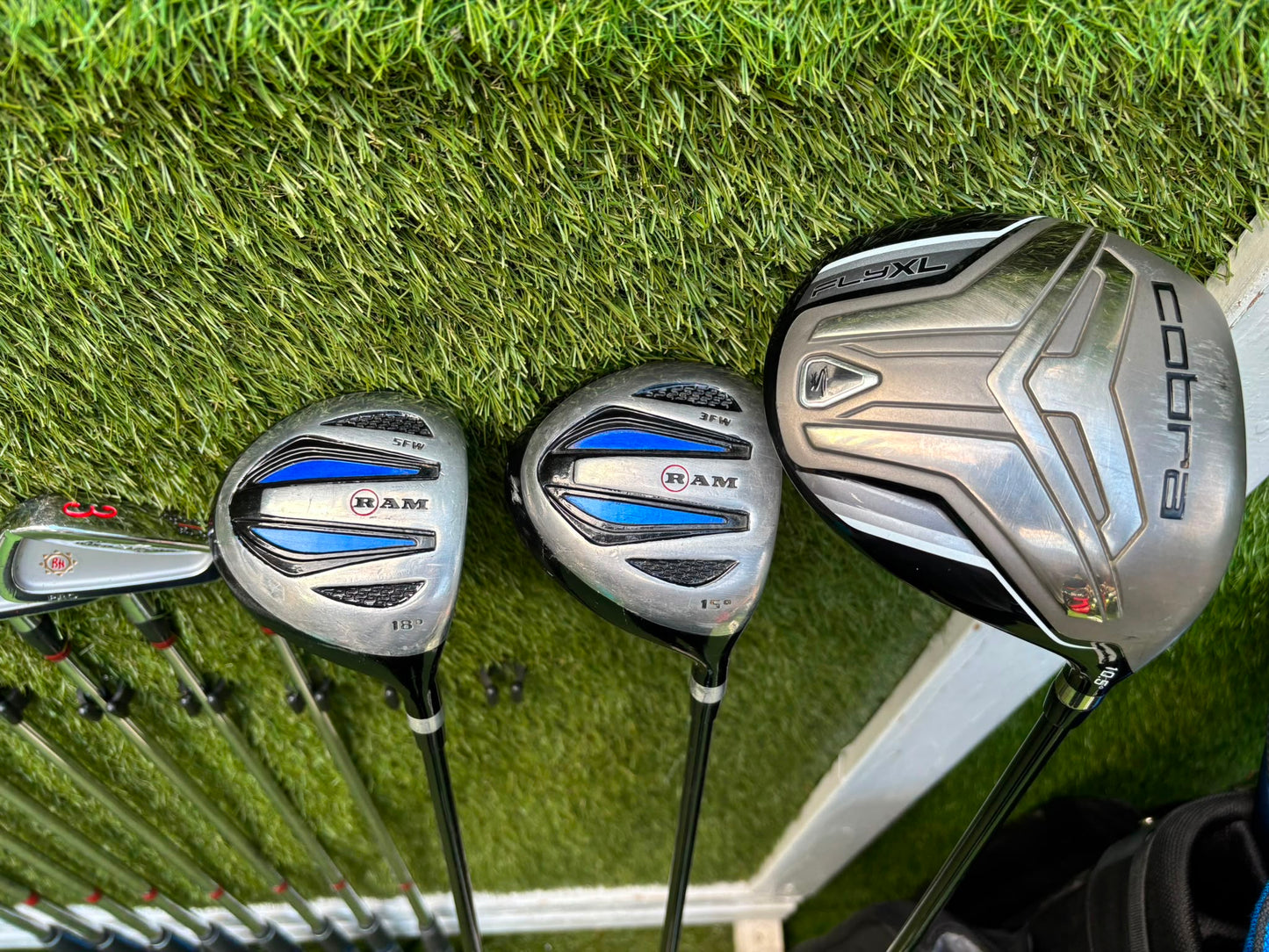 Ben Hogan Apex Edge Pro Forged Golf Set | Cobra FLY-XL Driver | Rife RG7 Putter | PING Traverse Cart Bag