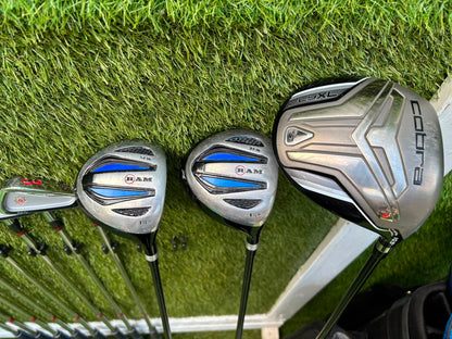 Ben Hogan Apex Edge Pro Forged Golf Set | Cobra FLY-XL Driver | Rife RG7 Putter | PING Traverse Cart Bag