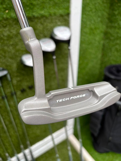 Unused and Boxed Dyna-Tech “Tech Force” Full Golf Set (5–SW) + Driver, 3 Wood, Hybrid + Bag