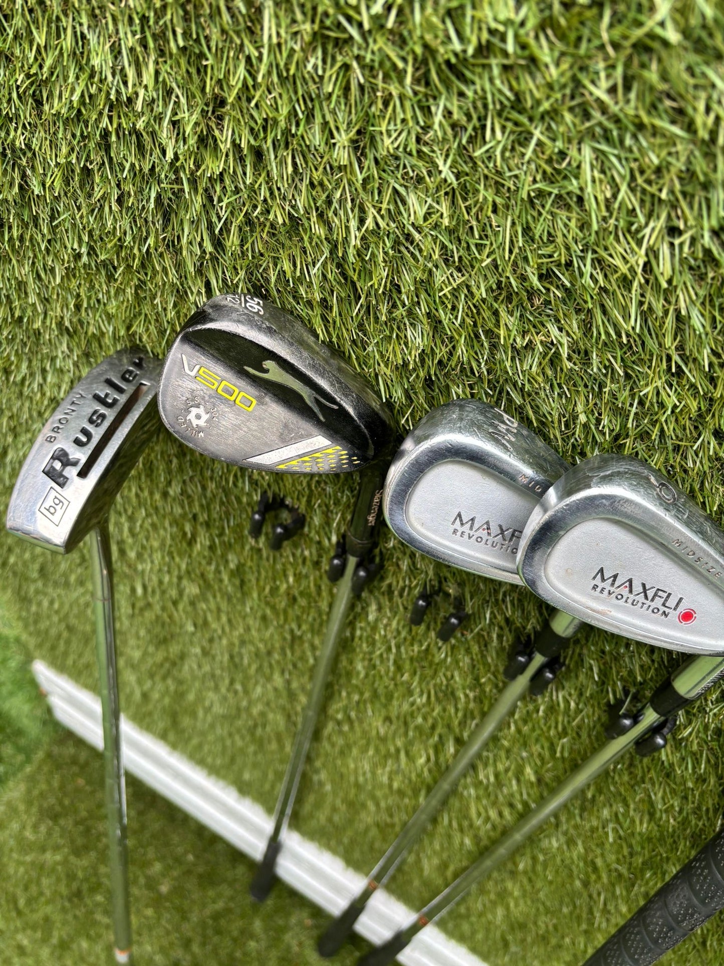 Maxfli Revolution Irons 3-PW + Mizuno Zoid Woods + Sun Mountain Cart Bag