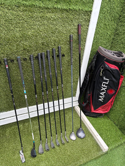 Lynx Oversize Irons + Callaway Big Bertha Heavenwood + Maxfli Stand Bag Full Set