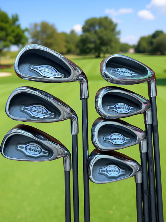 Callaway Big Bertha Stunning Iron Set 4-PW Combo Flex Graphite Shafts RH Free Delivery