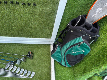 Titleist DCI Irons, Titleist DCI Sand Wedge, Confidence Woods & Inesis Stand Bag