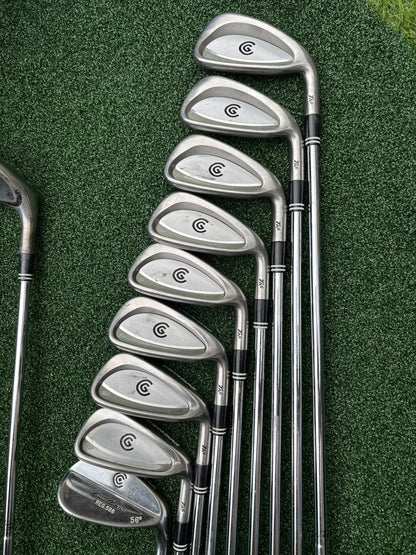 Cleveland Complete Golf Set – TA6 3–PW Irons, Ti460 Driver, Steel 15° Wood, HALO Hybrid & Cart Bag