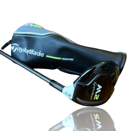 TaylorMade M2 5 Wood 18 Degree Graphite Regular Flex Shaft Golf Pride Head Cover Included Mid Size Grip - RH