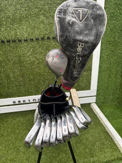 Full Golf Set | Adam RX Graphite Irons + Ben Sayers MX1 Driver + TaylorMade 5 Wood + Memphis LX Putter + Dunlop Stand Bag £120.00