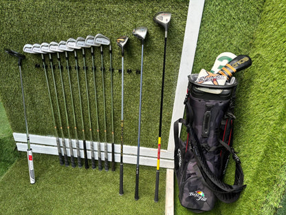 Titleist DTR Oversize Irons, PING G2 Fairway Wood & Callaway Stand Bag Golf Set